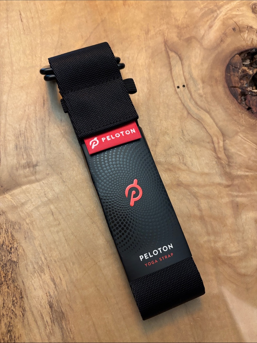 Peloton Black Strap with Red Logo Accent